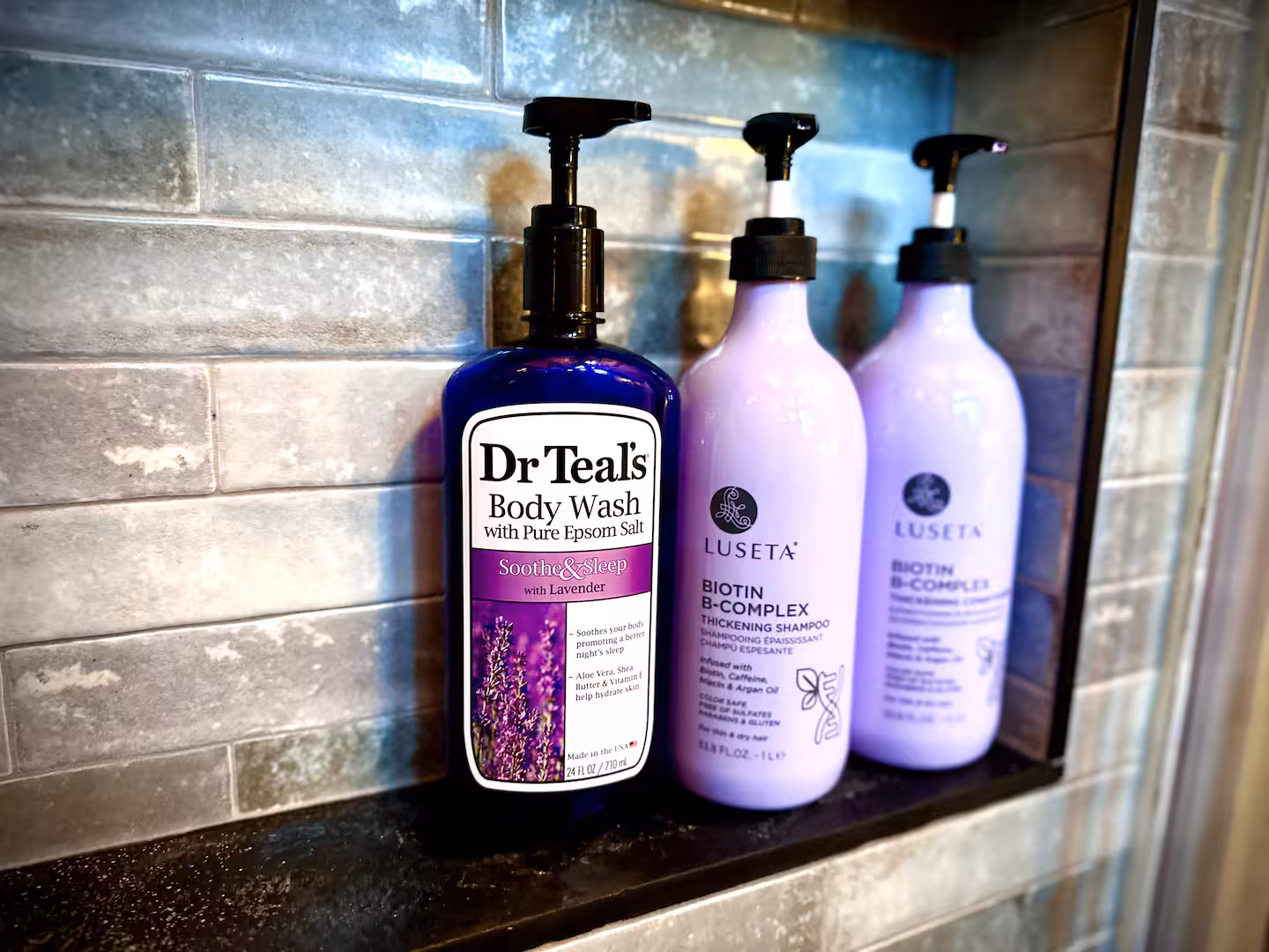 Curated bath amenities