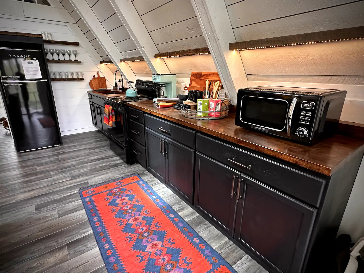 A-Frame fully equipped kitchen