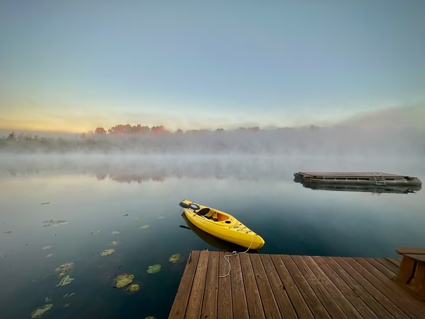 Misty morning kayak